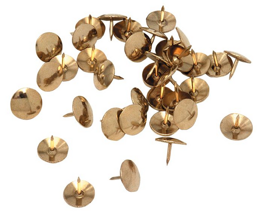Brass Thumb Tack 100/Card / 
Punaises laitonn?es, 100 par carte
