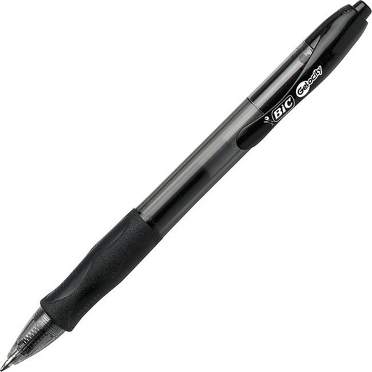 BIC GELOCITY Original, 0.7mm point/ pointe de 0,7 mm, Box / Bo?te - Black, 12 units