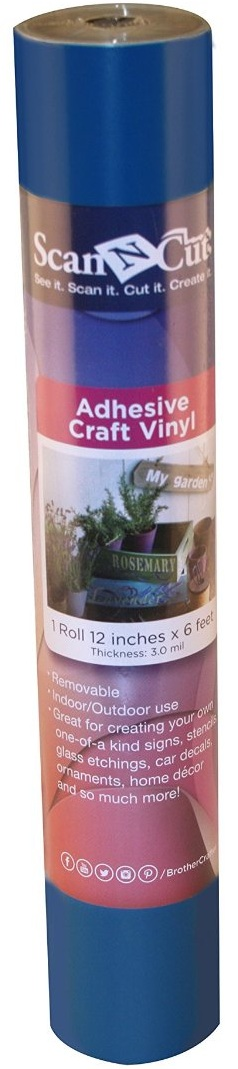 Brother CAVINYLBE Blue Adhesive Craft Vinyl