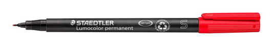313-2 STAEDTLER-Mars Limited MARKER LUMO. XFINE PERM.RED