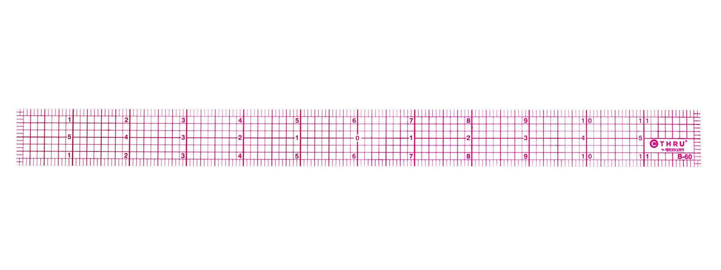 8ths Bevelled Ruler 12? 
R?gle biseau 1/8 au po, 12 po