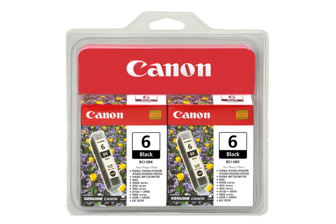 BCI-6 BK Twin Ink Value Pack