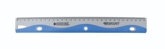 30cm Antimicrobial Wave Ruler, blue / 
30cm r?gle ondul?e antimicrobienne - bleu