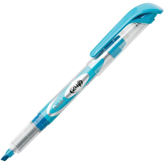 24/7 Liquid Highlighter, Chisel Tip, Sky Blue Ink