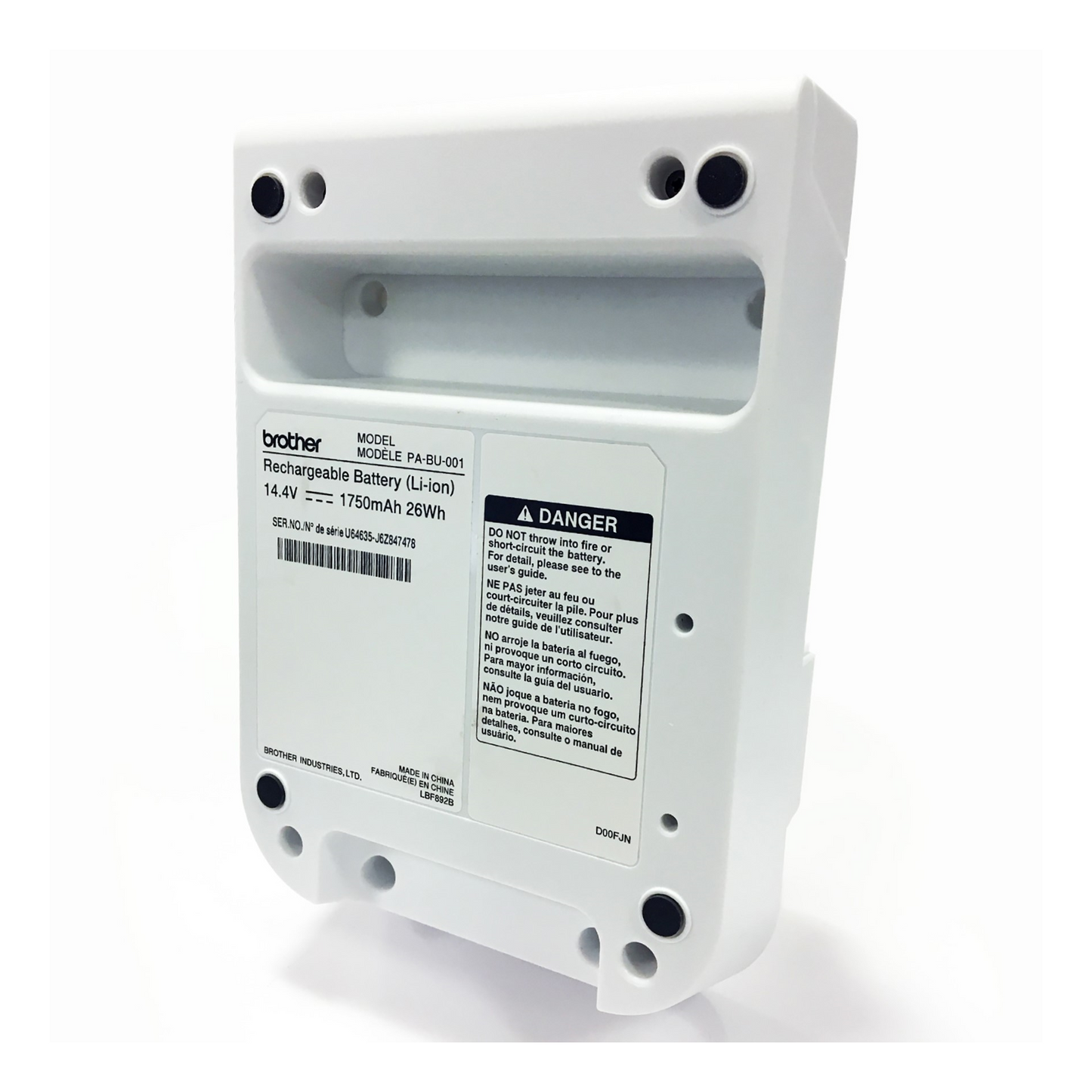 Brother PABU001 Rechargeable Li-ion Battery