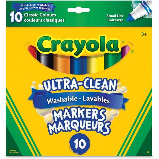 10 Ultra?Clean Wash Markers, Classic