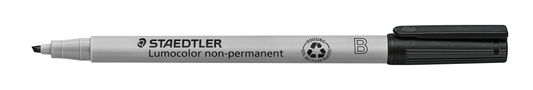 312-9 STAEDTLER-Mars Limited LUMO.MARKER CHISEL WASH.BLACK