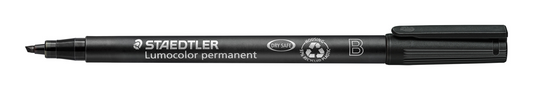 314-9 STAEDTLER-Mars Limited MARKER LUMO.CHISEL PT BLACK