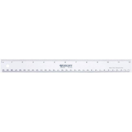 30cm/12? ? 1/16? & mm Scales / 
30cm/12 po ? 1/16 po et mm