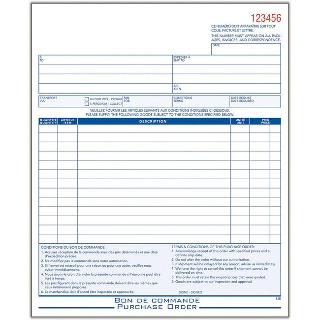 Purchase Order Book 3-Part