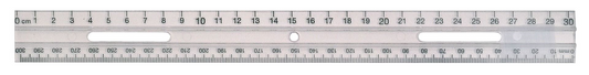 30cm Pencil Groove ? Metric Scales / 
30cm rainure pour crayon ? ?chelle m?trique