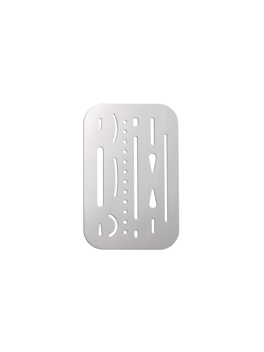 Stainless Steel Erasing Shield  
?cran ? effacer en acier inoxyable