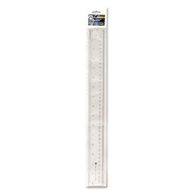 40cm/16" Acrylic Ruler ? Inch/Metric / 
40cm/16 po r?gle en acrylique, pouces/m?trique