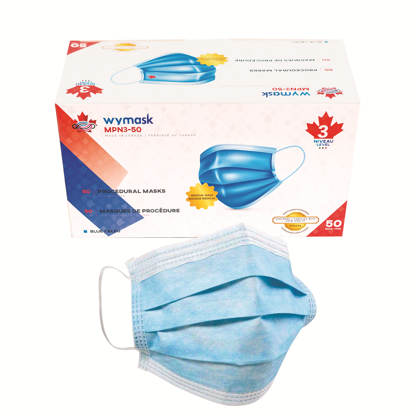 ASTM Level 3 Medical Face Masks, 50/pack
