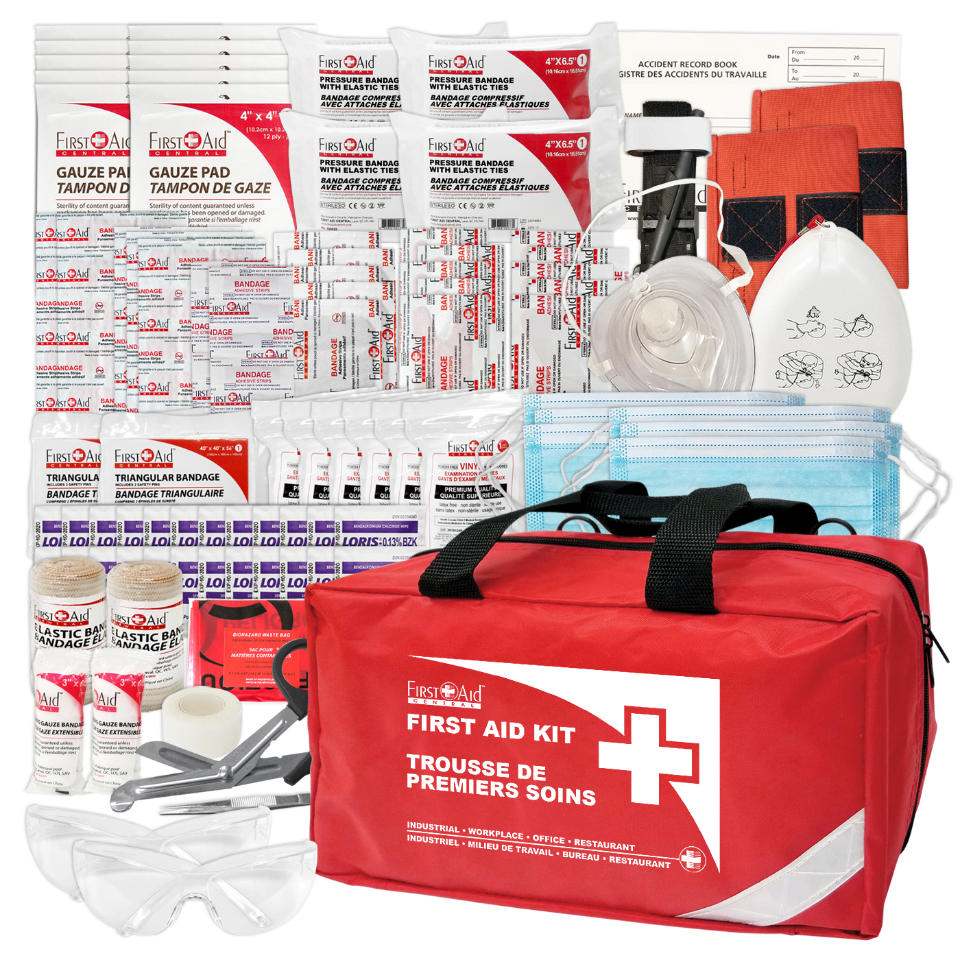 British Columbia Level 1 First Aid Kit in a Nylon Case