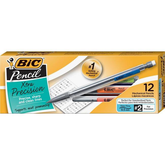 Bic Pencil Porte-Mine, Fine (0.5 Mm), Box / Bo?te - Black, 12 Units