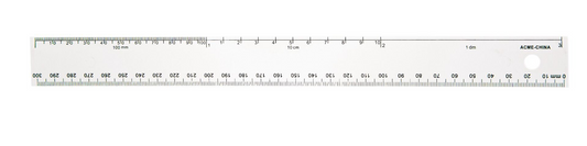 30cm White Plastic Ruler (0.5cm 0-30/0.5cm 0-10/cm 0-10/dm, mm 0-300) / R?gle blanche en plastique de 30 cm (0,5cm 0-30/0,5cm 0-10/cm 0-10/dm, mm 0-300)